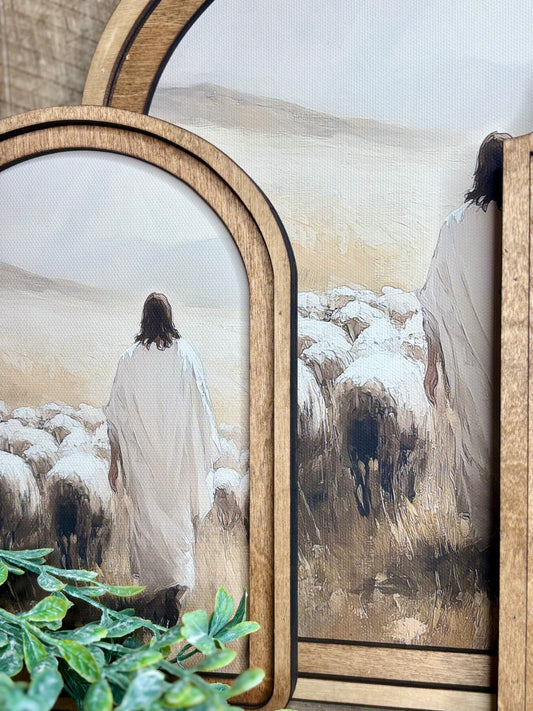 Jesus Sheep Framed Art