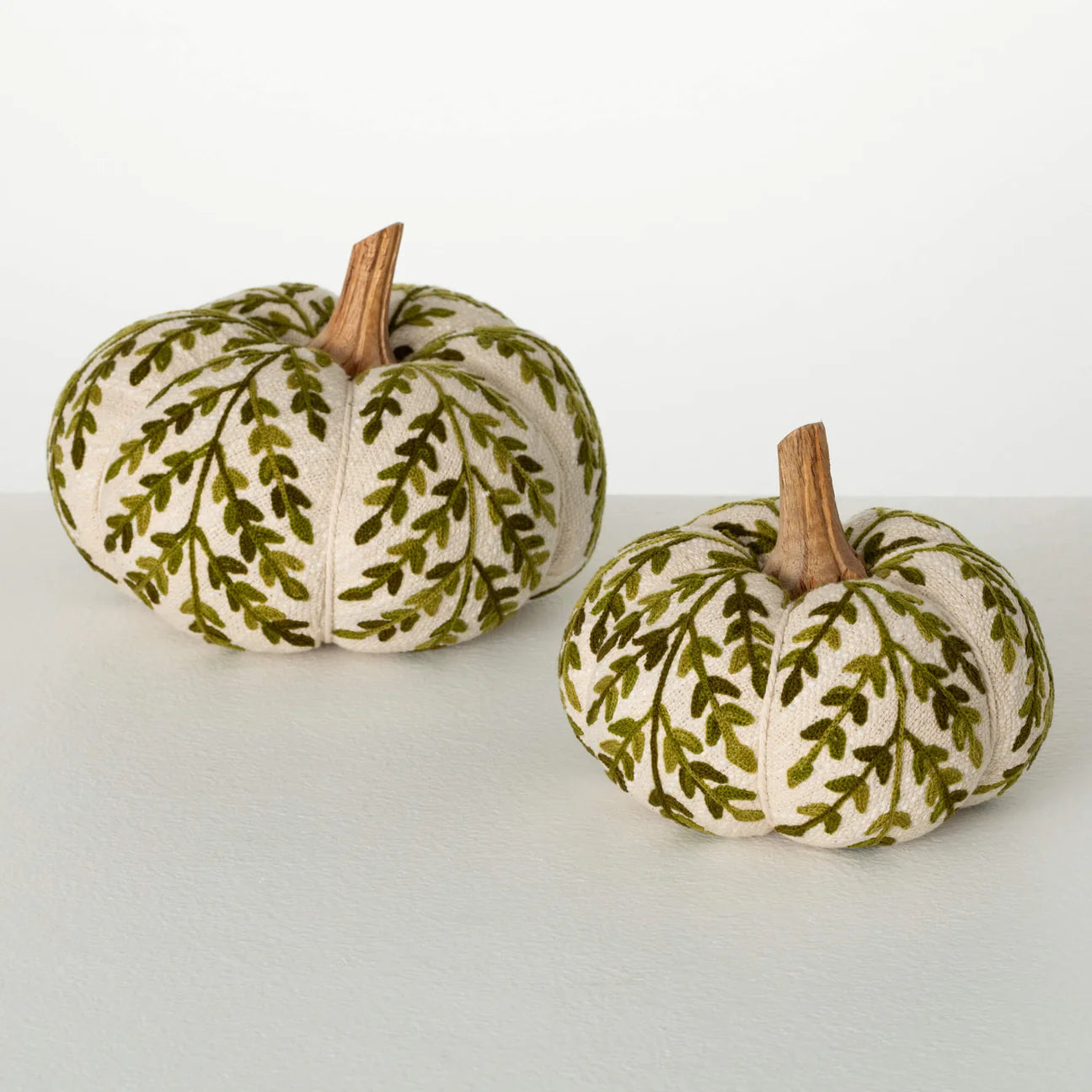 Green and Cream Pumpkins