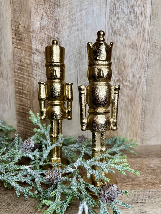 11" GOLD ALUMINUM NUTCRACKERS