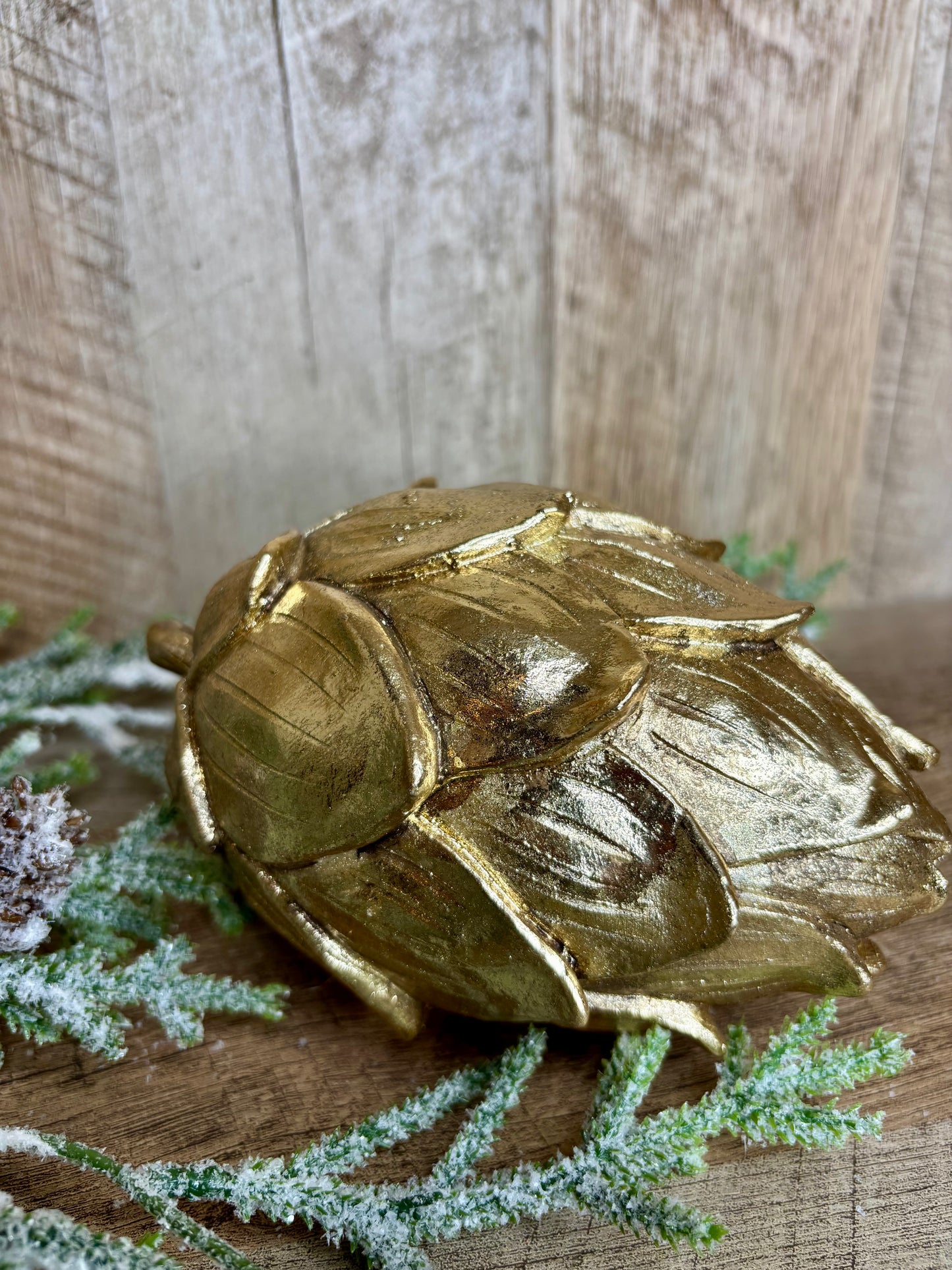 6.5"L GOLD ARTICHOKE DECOR