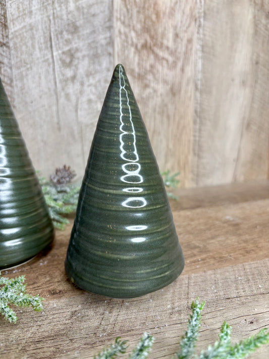 5.5" DARK GREEN SPIRAL TREE