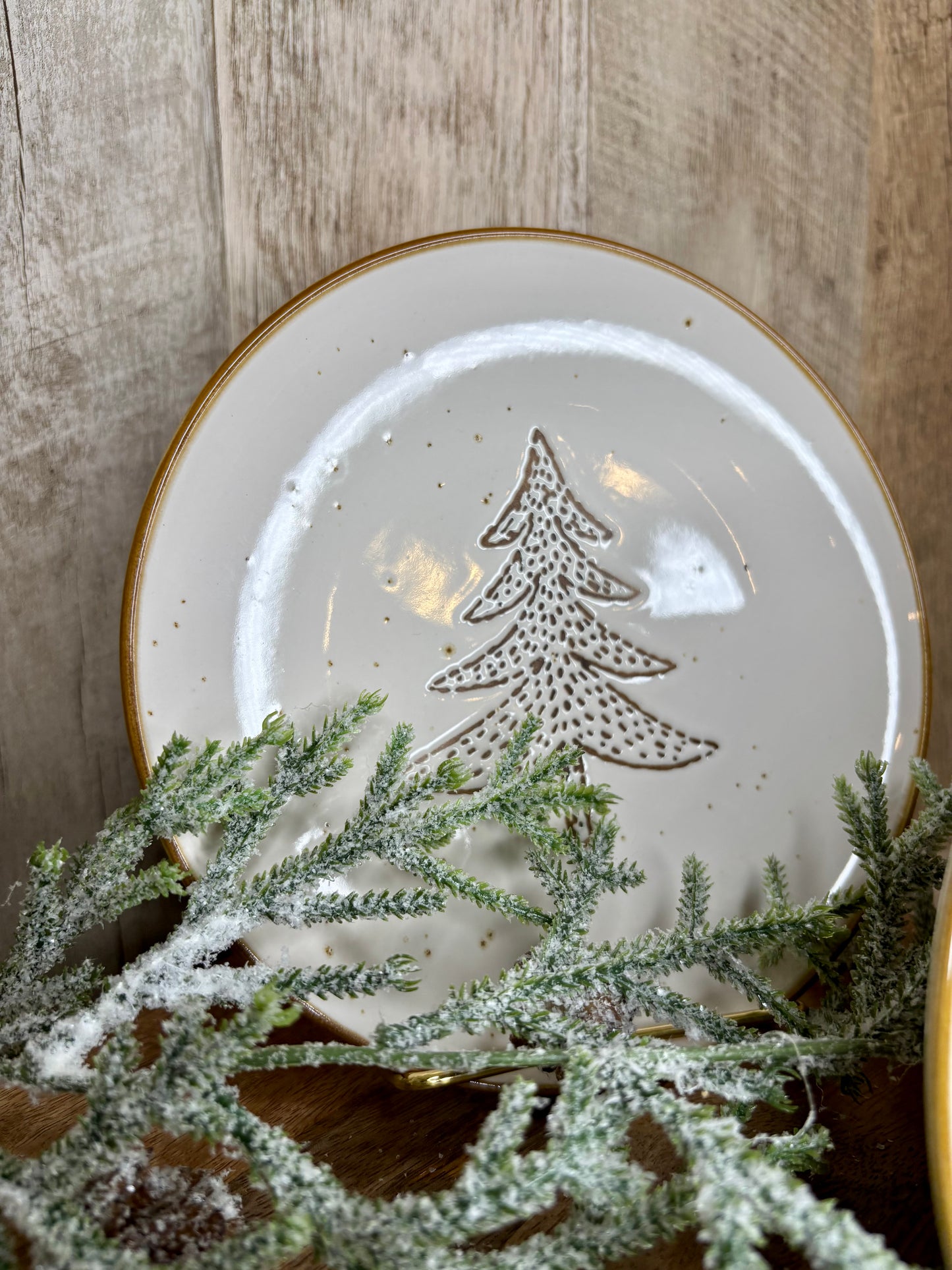 EVERGREEN TREE DESSERT PLATES