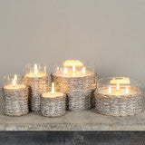 Wicker Glass Candle