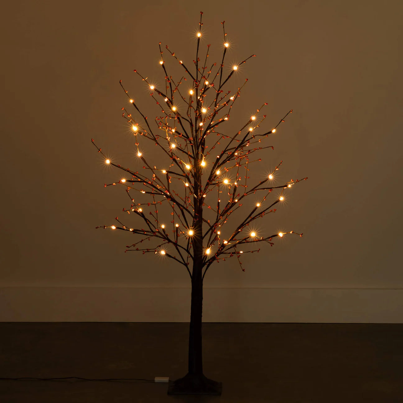 4' Black LED Tree