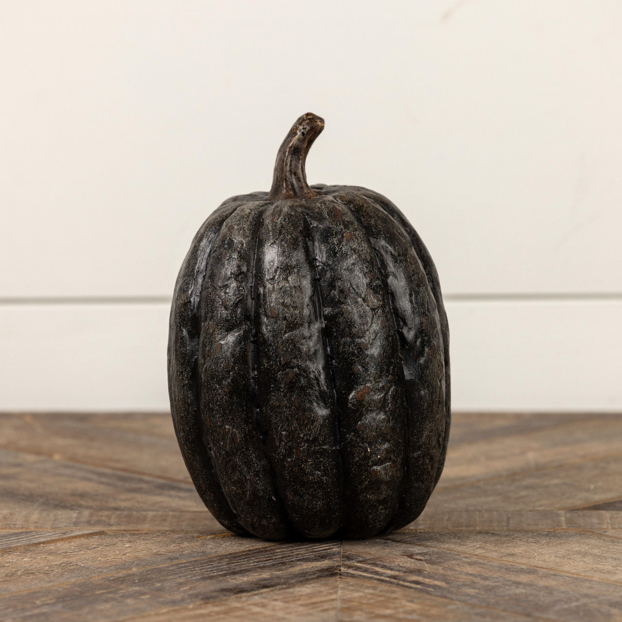 7.5" Black Tall Pumpkin