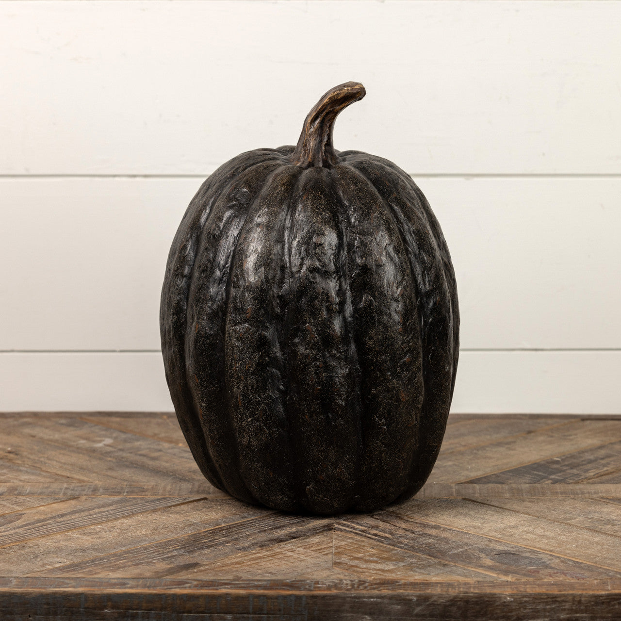 14" Black Tall Pumpkin