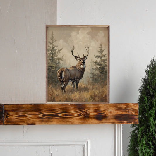 Whitetail Buck In Pines