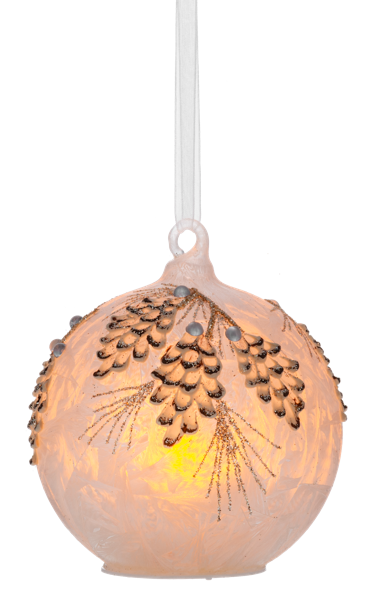 Frosted Pinecone Ornament
