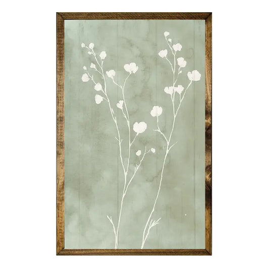 Minimal White Wildflower