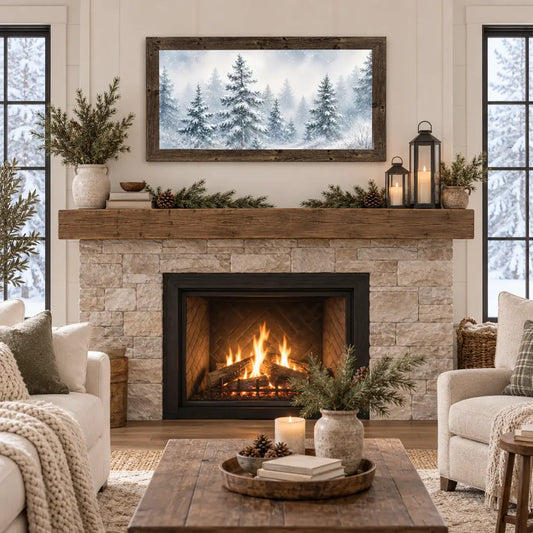 Snowy Pine Forest
