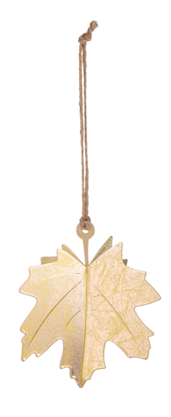 Metallic Maple Leaf Ornament