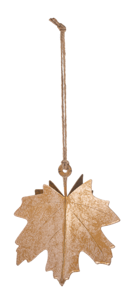 Metallic Maple Leaf Ornament