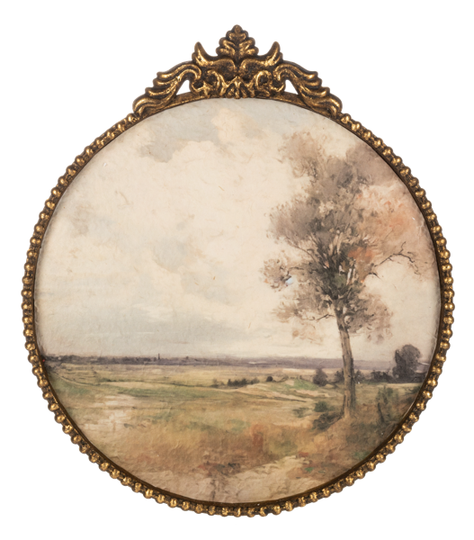 Gold Ornate Frame Vintage Landscape Wall Decor