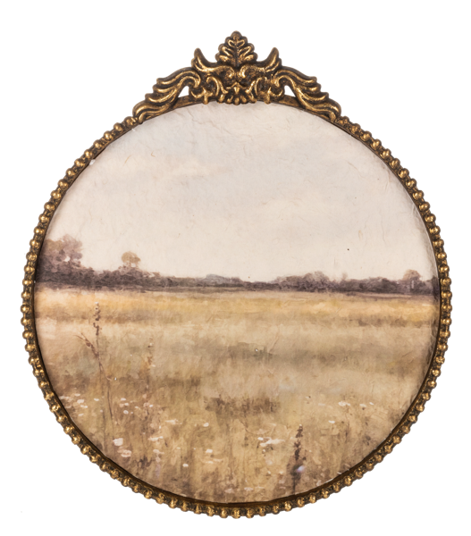 Gold Ornate Frame Vintage Landscape Wall Decor