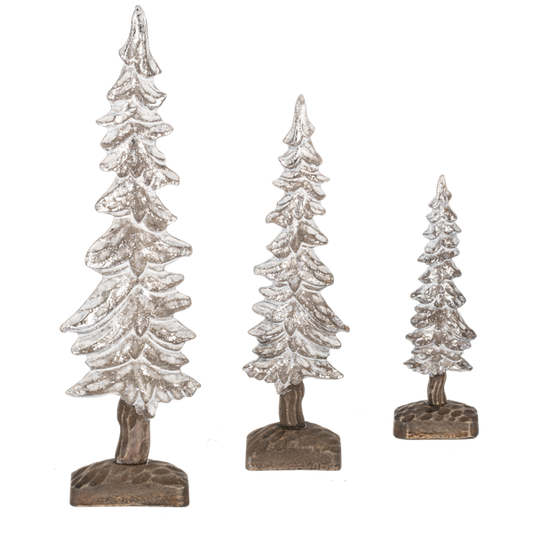 Distressed Silver Tree