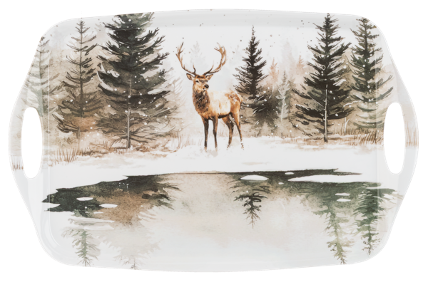 Winter Stag Serving Tray