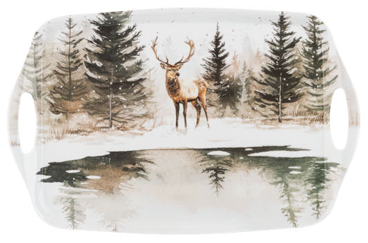 Winter Stag Serving Tray