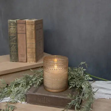 Champagne Dotted Glass