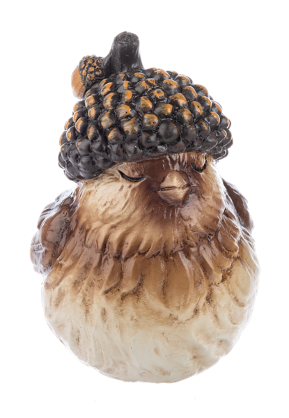 Acorn Hat Bird Figurines