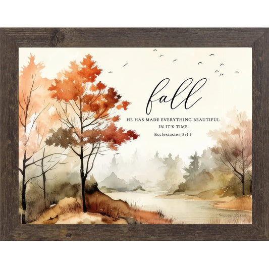 Fall He Has Made Everything Beautiful Wall Art – Decor