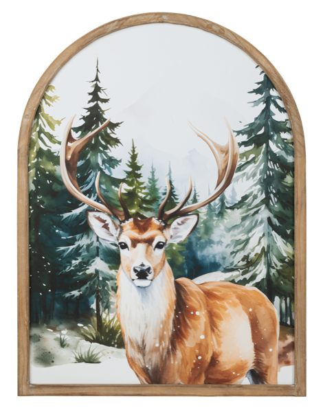 Stag Arched Wall Decor
