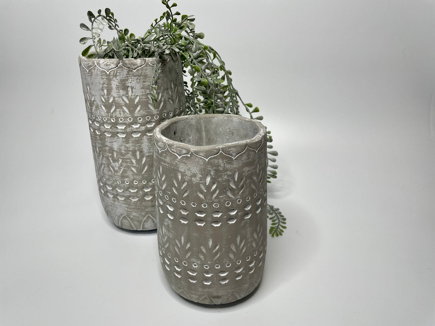 Concrete Tall Pots