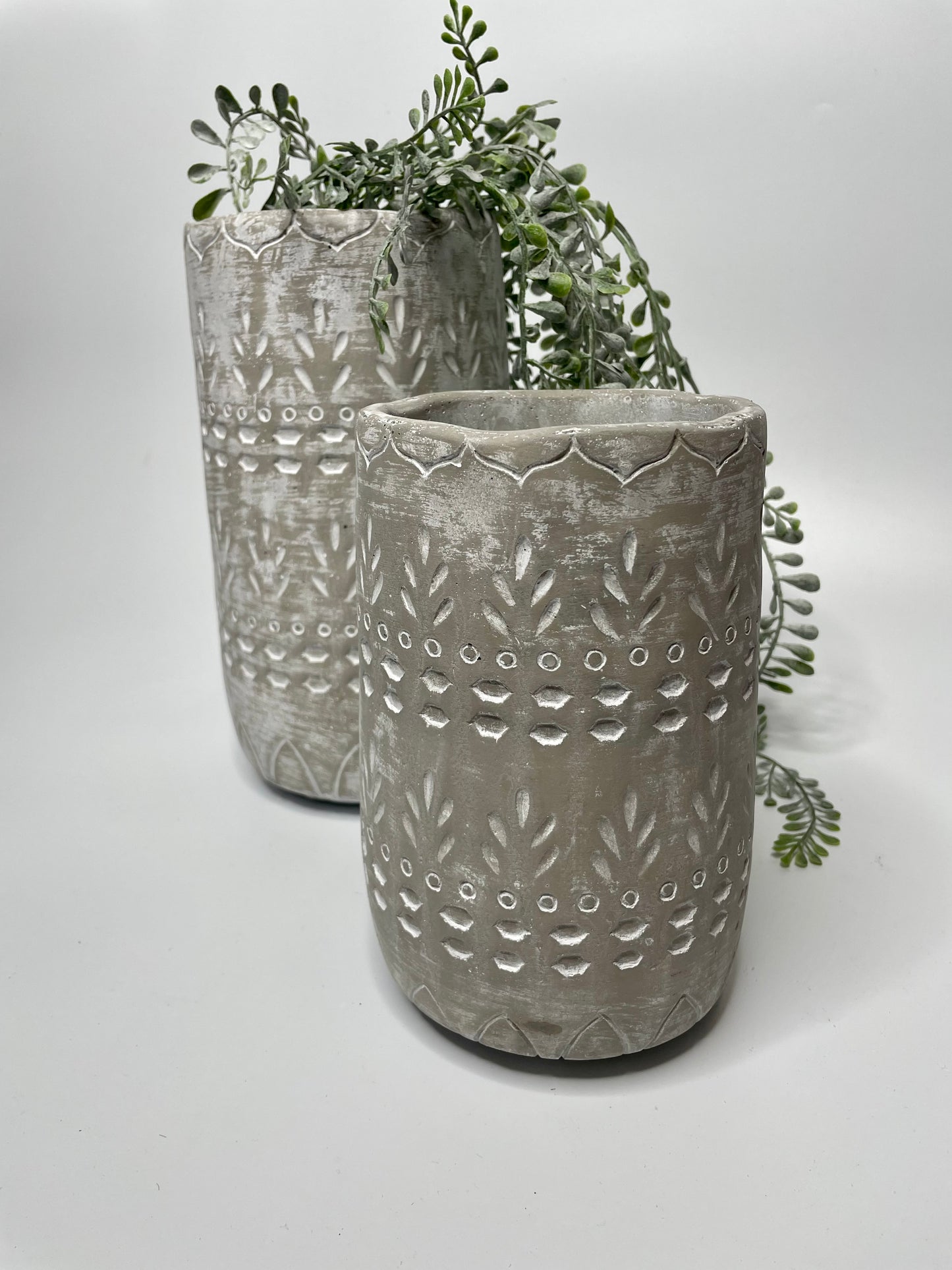 Concrete Tall Pots