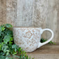 BEIGE HEIRLOOM TEA CUP PLANTER