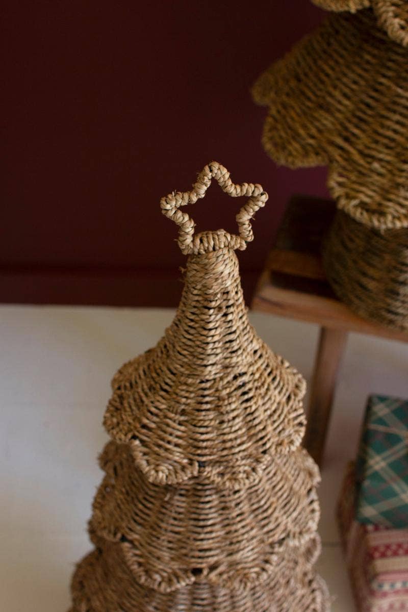 WOVEN VINE CHRISTMAS TREES