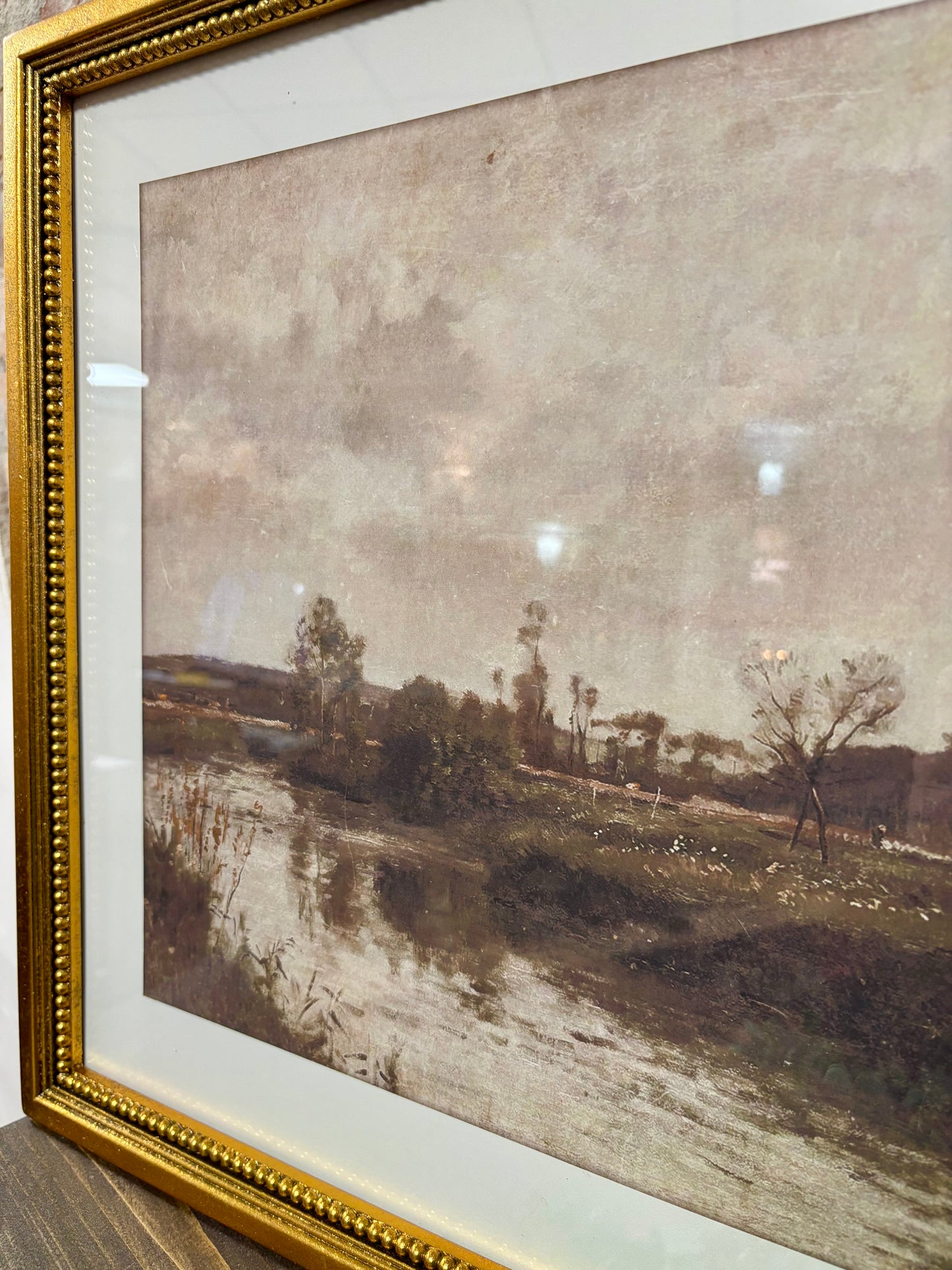 RIVER SCENE FRAMED PRINTS
