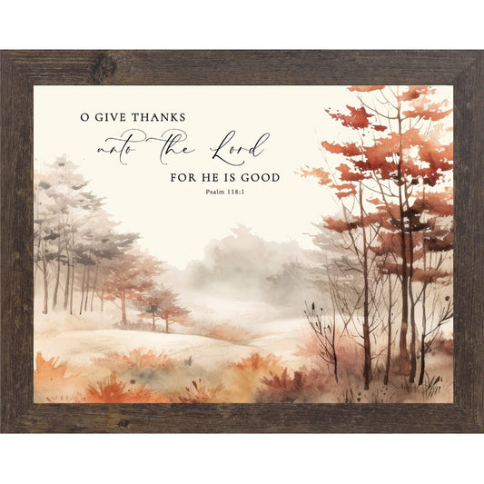 O Give Thanks Wall Art