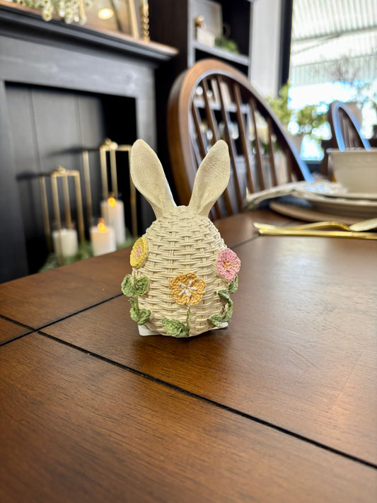 Wicker Easter Egg Bunny