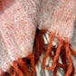 Rust Color Block Throw