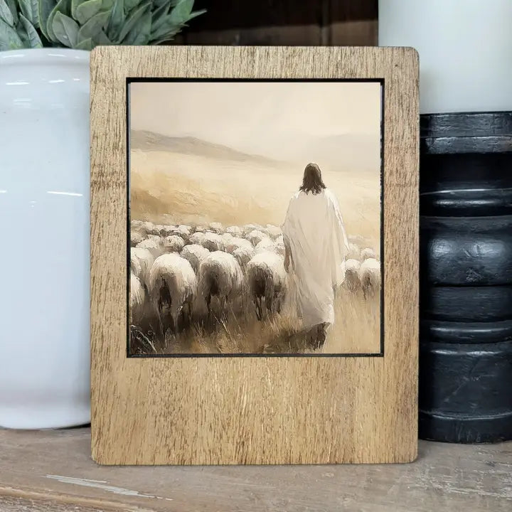 Jesus Sheep Framed Art