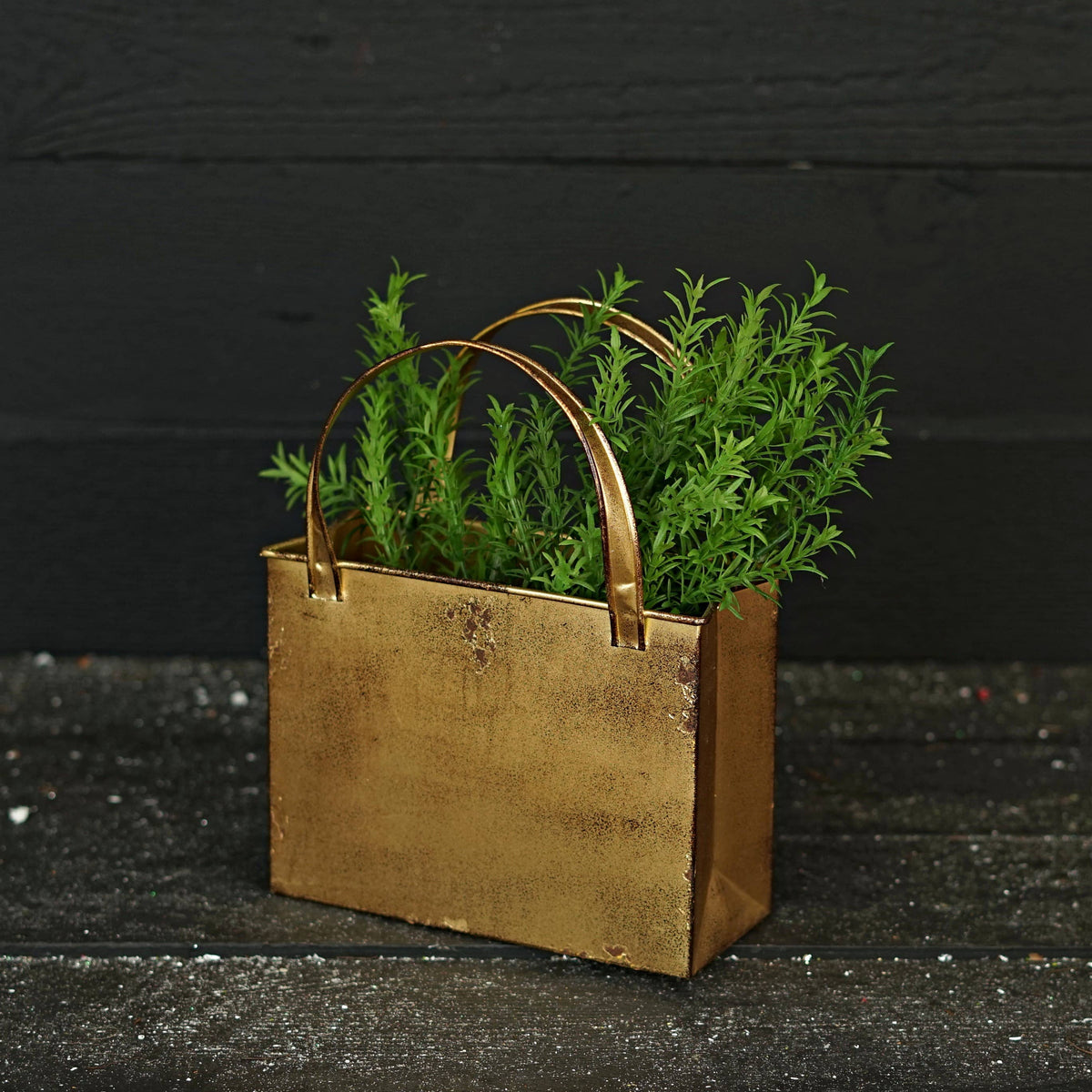Distressed Metal Tote Bag