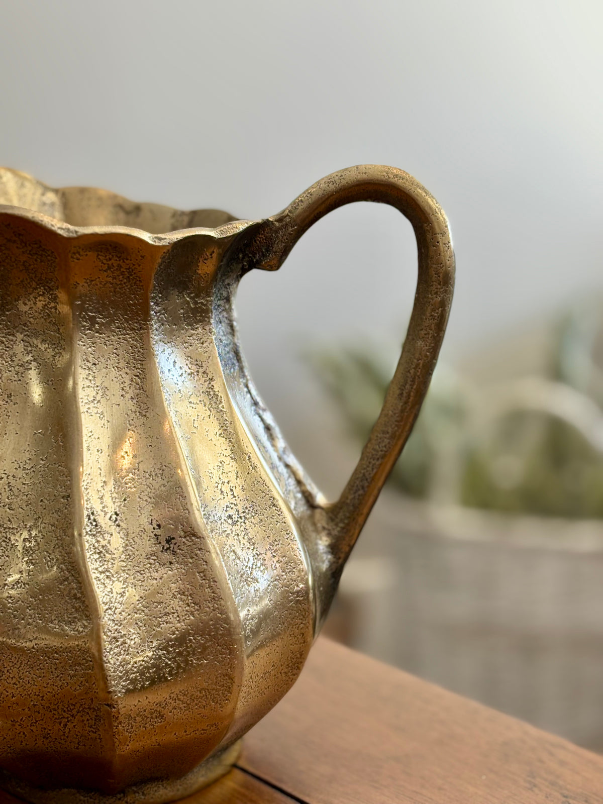 Gold Strip Pitcher