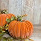 4.5"W VELVET PUMPKINS
