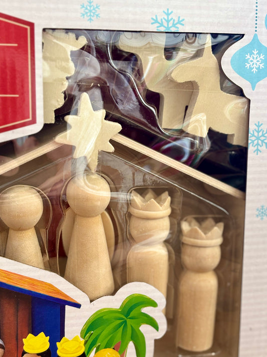 Nativity Wood Paint Set