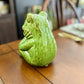 GREEN SITTING FROG