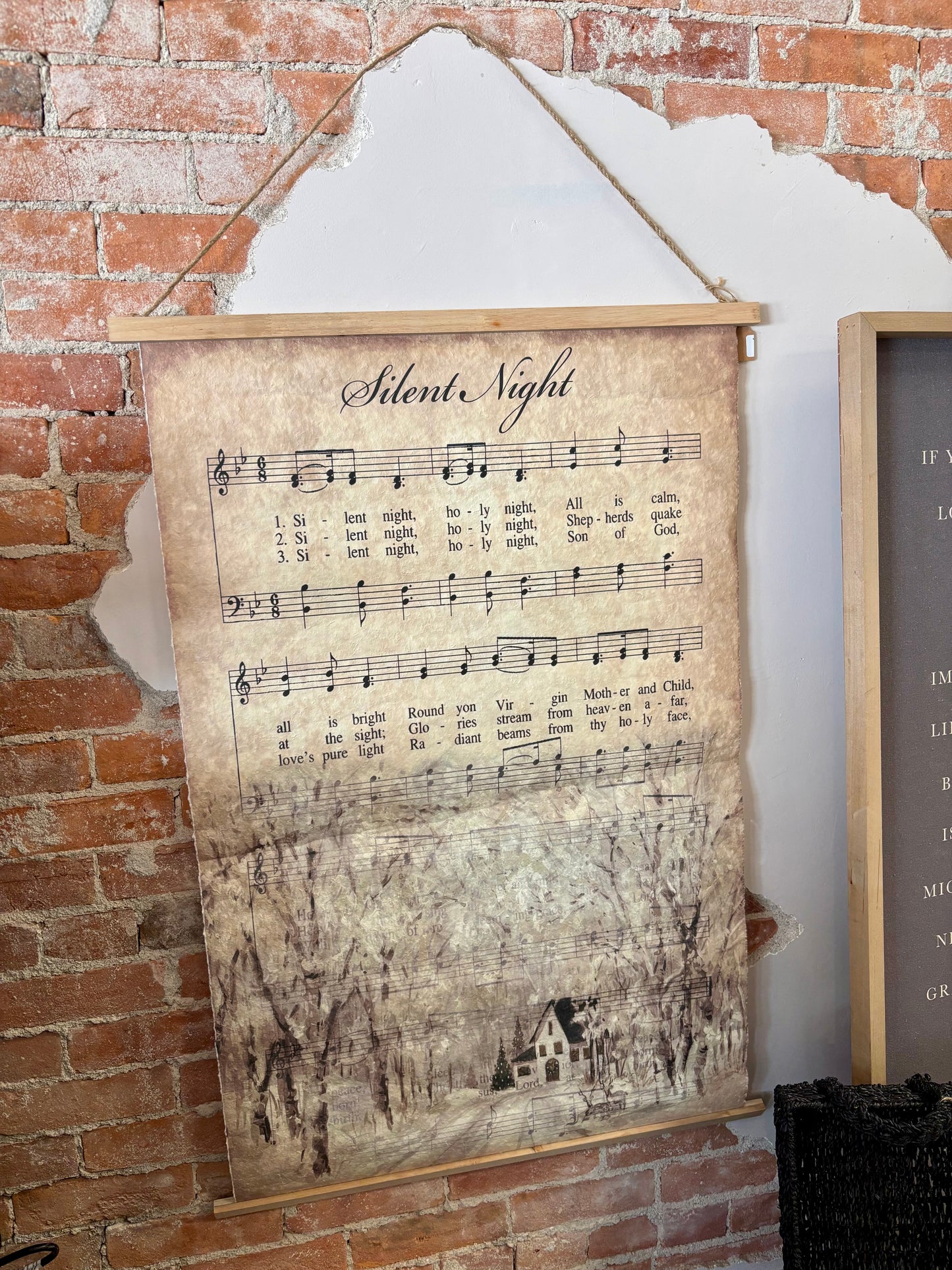 Music Sheets Hanging Tapestry