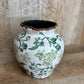GREEN FLORAL VASE