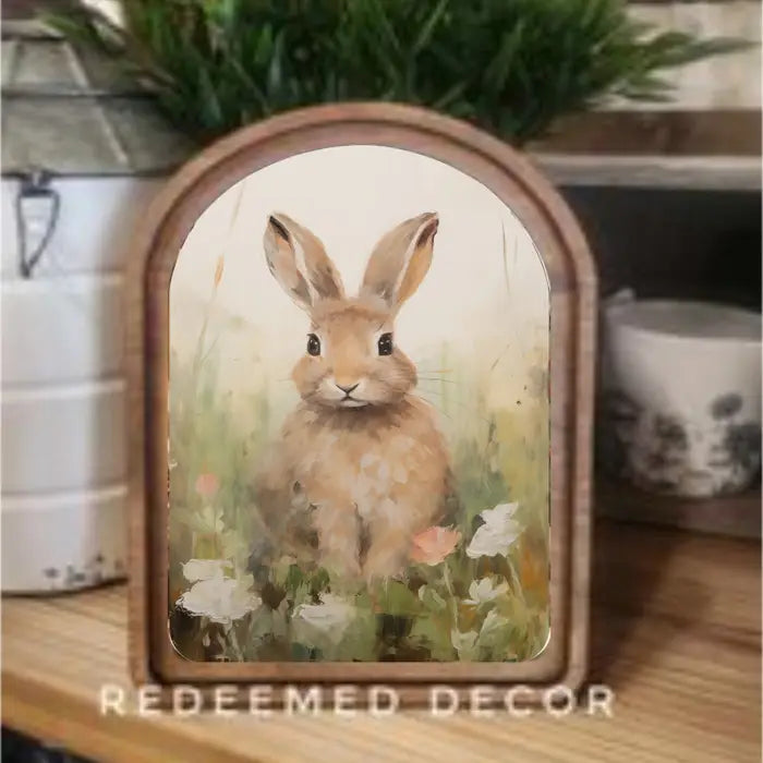 Tan Bunny Framed Art