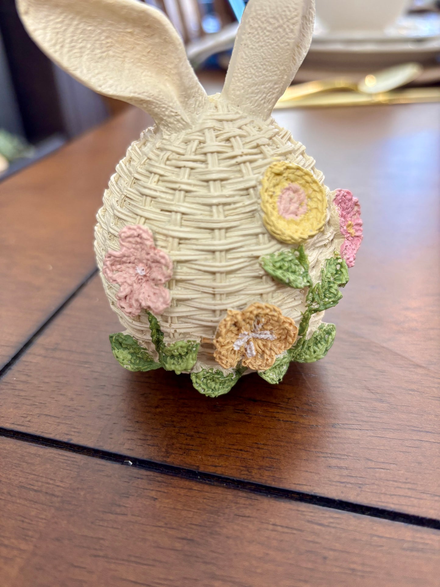 Wicker Easter Egg Bunny