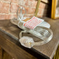 BRUSH GOLD LAMP W/ MARBLE BASE