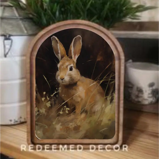 Arch Bunny Framed Art