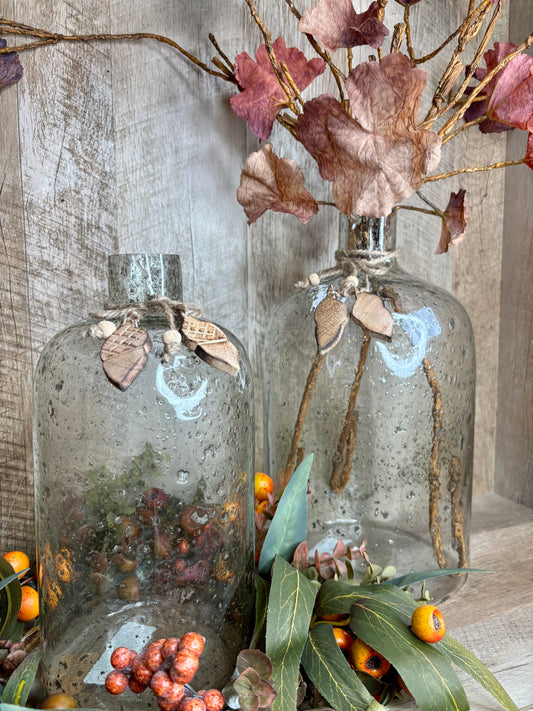 Glass Acorn Vase