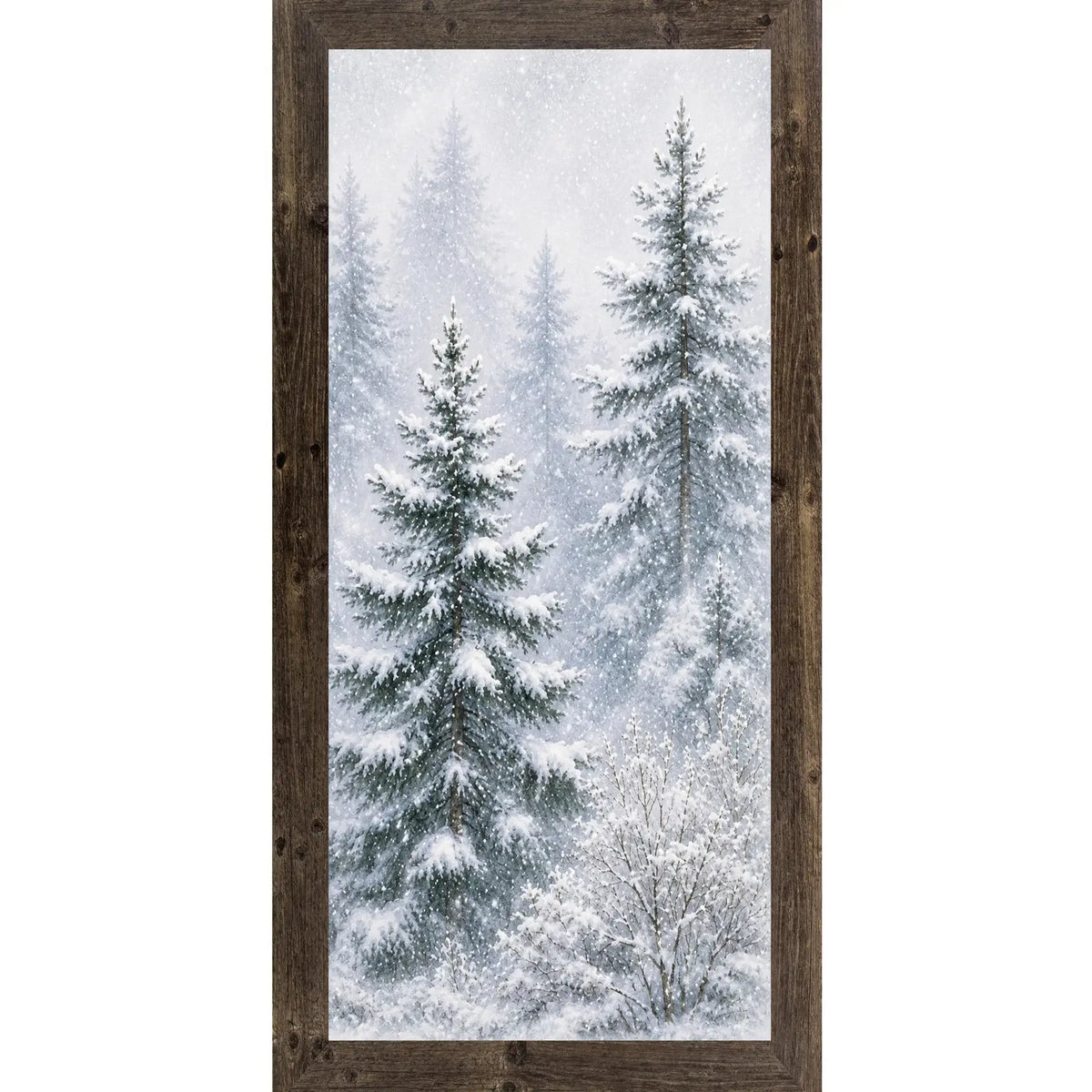 Snowy Pine Forest