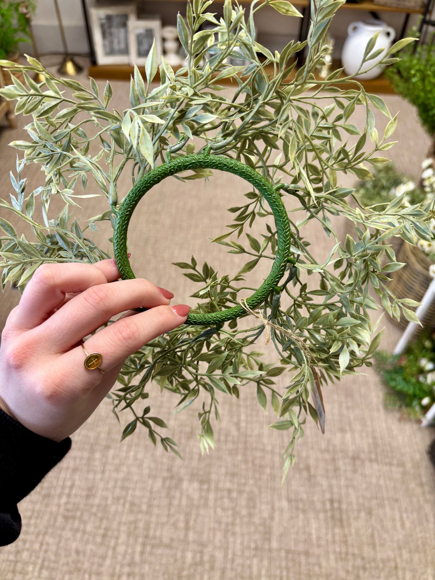 Ficus Candle Wreath