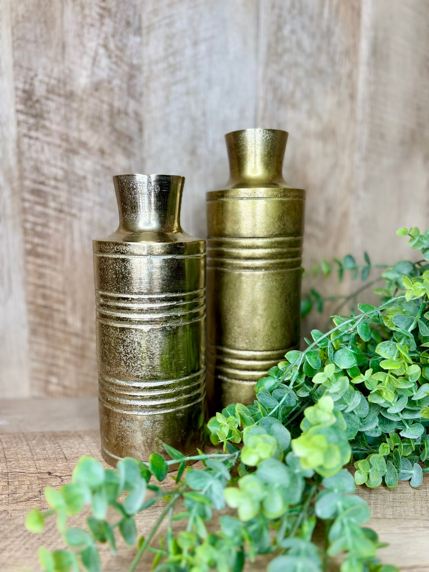 Champagne Alum Vase