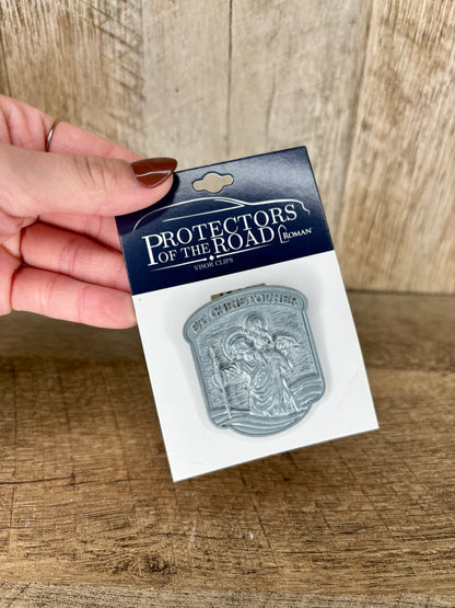 Saint Christopher Visor Clip